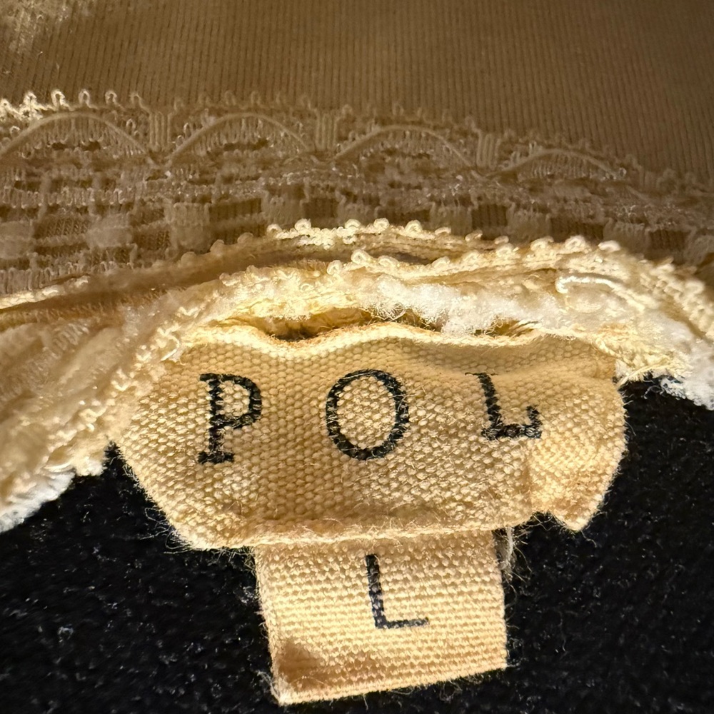 POL Yellow Lace Trim Tank Top - Picture 5 of 5